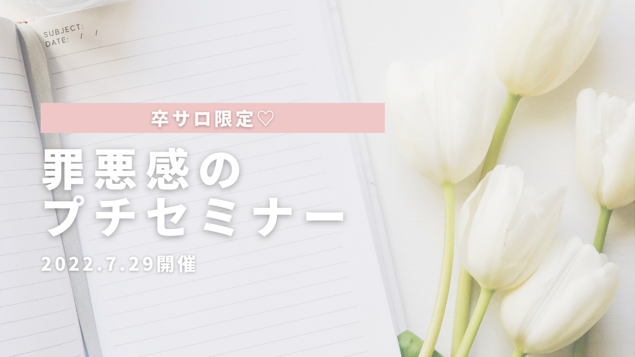 罪悪感のプチセミナーのサムネイル